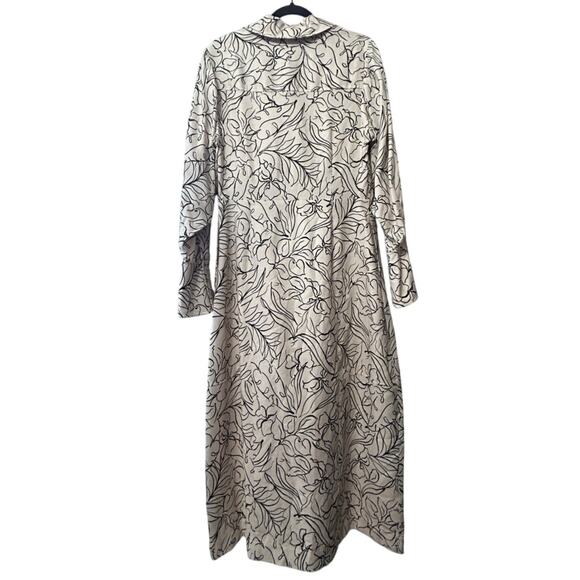 NEW Jonathan Simkhai Lee Linen Blend Midi Dress Painted Floral Size 10 Old Money - Picture 5 of 13